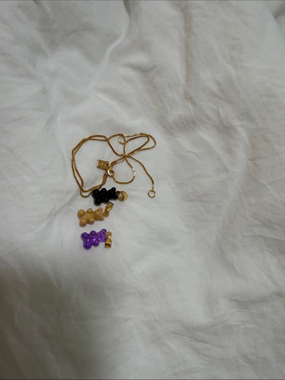 Crystal Haze Nostalgic Bear x3 + Necklace chain set